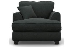 Heart of House Hampstead Tweed Fabric Chair - Charcoal